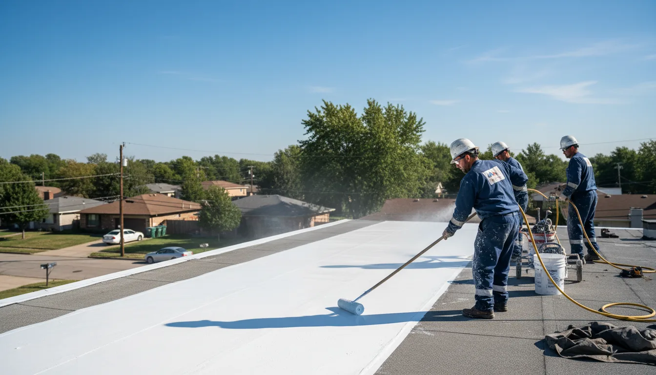 Commercial roof coating in Burnett, WI near me